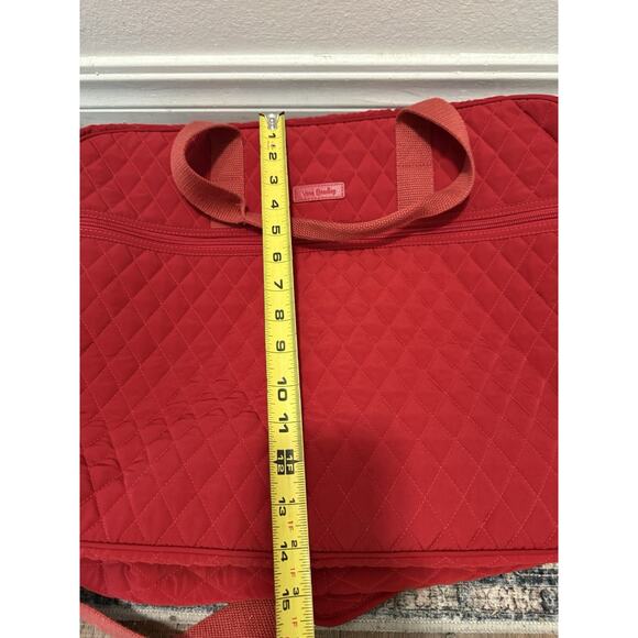 VERA BRADLEY Cardinal Red GRAND WEEKENDER TRAVEL BAG - Picture 6 of 6